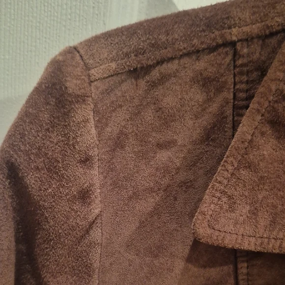 Ralph Lauren Brown Suede Zip-Front Jacket - Picture 5 of 5